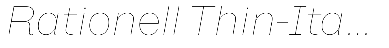 Rationell Thin-Italic